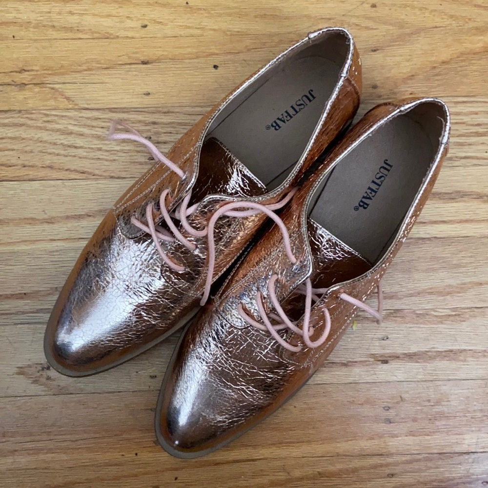 Rose Gold shoes JUSTFAB size 10